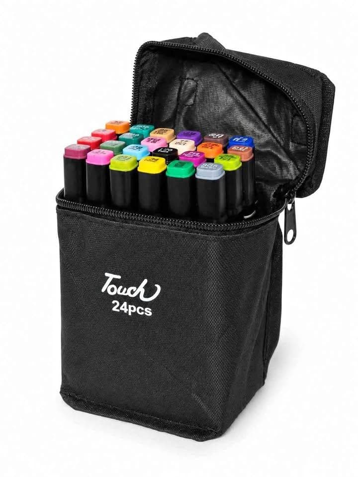 Set De Marcadores Marcador Touch X24 Doble Punta + Estuche